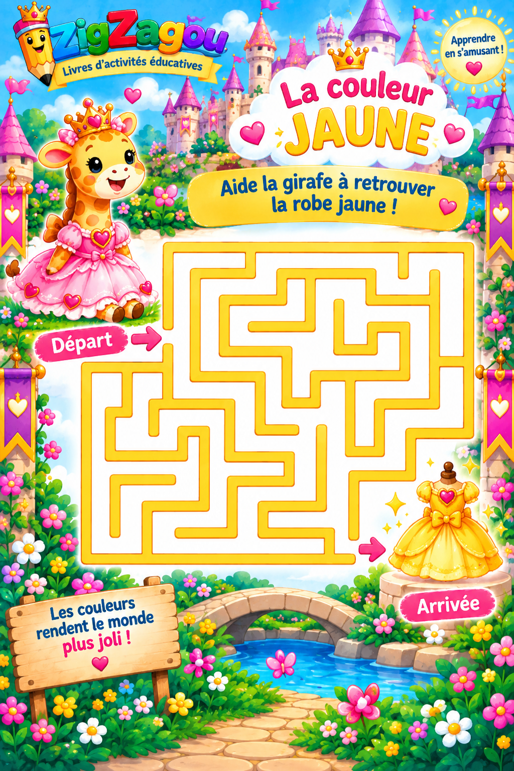 Le labyrinthe des couleurs – Jaune