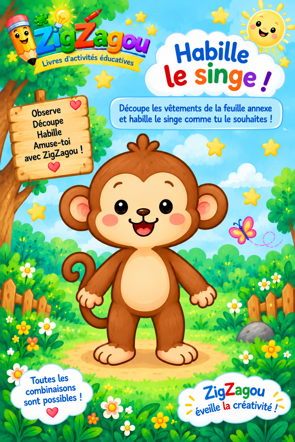 Habille le singe