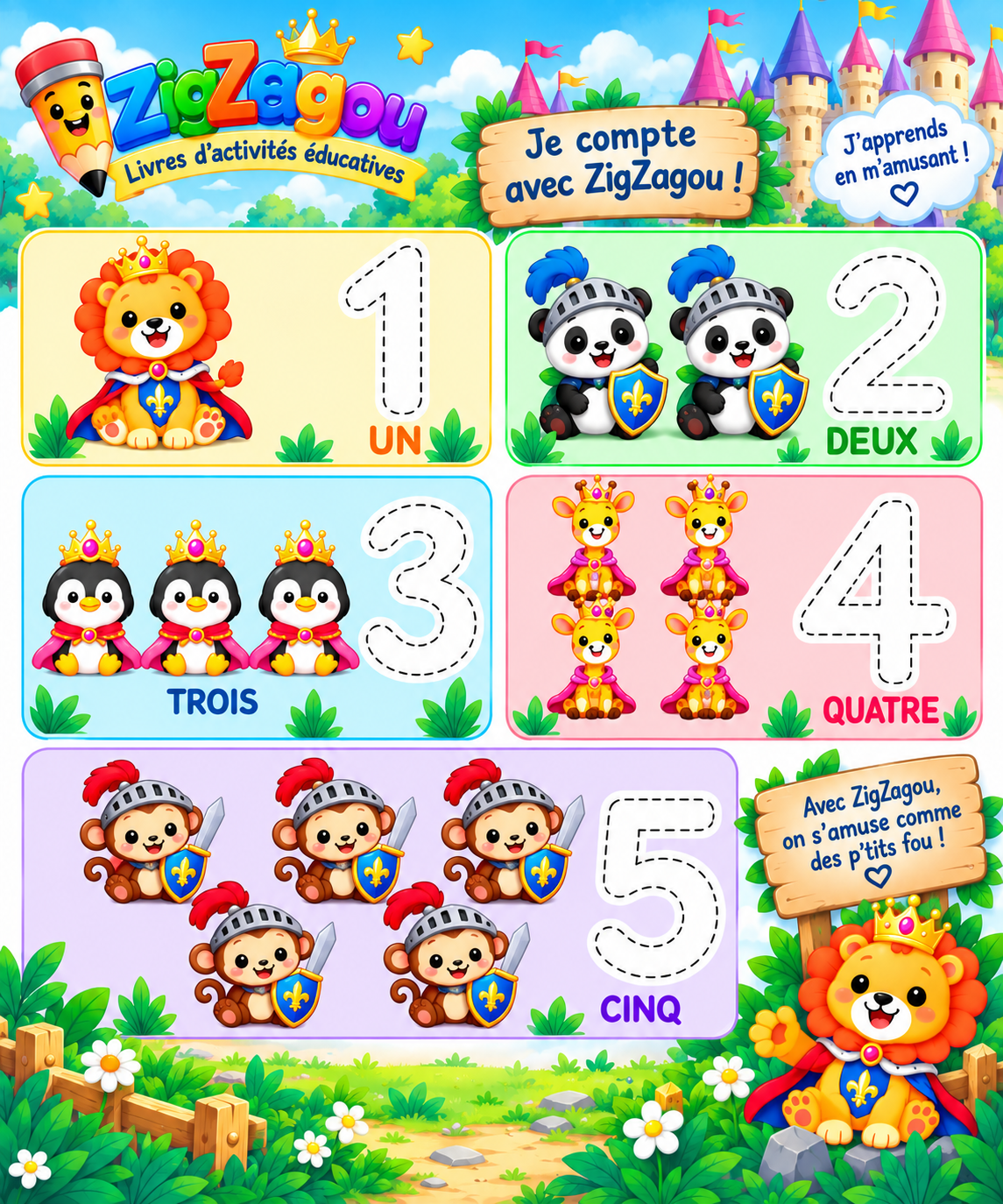 Je compte jusqu'à 5